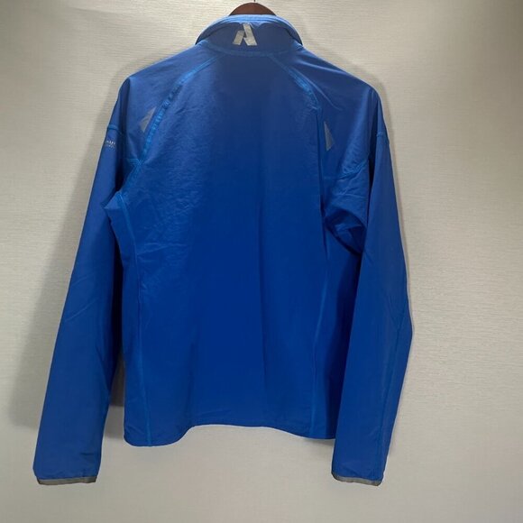 Eddie Bauer First Ascent Jacket Mens Small Full Zip Blue Nylon Windbreaker - Picture 10 of 14